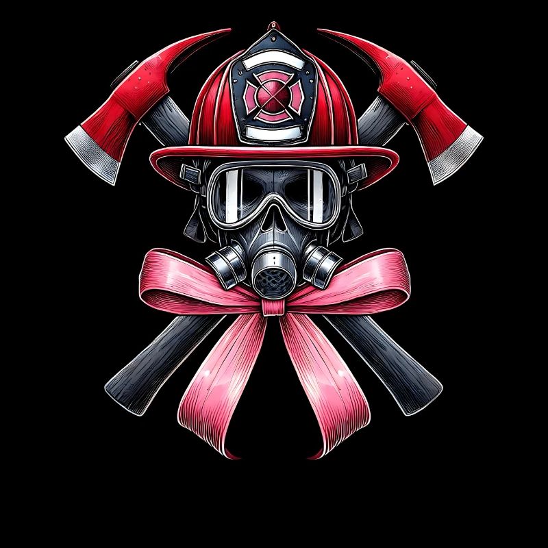 Coquette Bow Pompier Maman Pompier