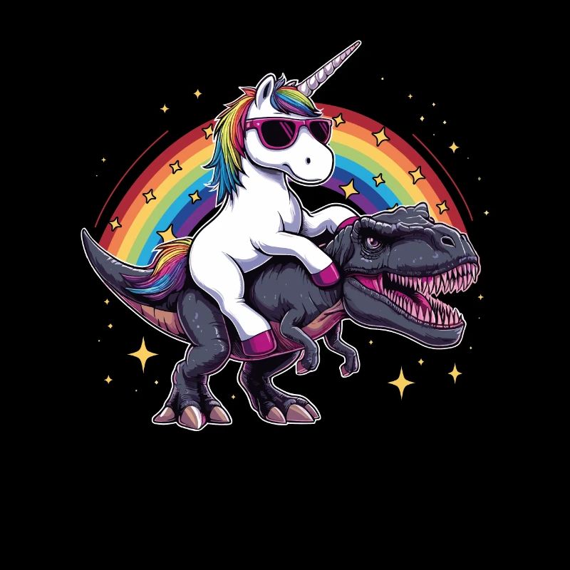 Einhorn-Dinosaurier-T-Rex-Geschenk für Mädchenspaß