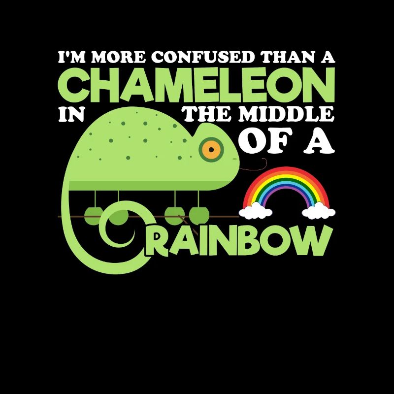 Chamäleon Regenbogen verwirrt Bunt Farben