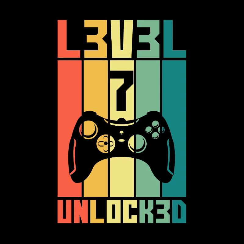Level 7 Unlocked Zocker 7 Geburtstag Geschenk