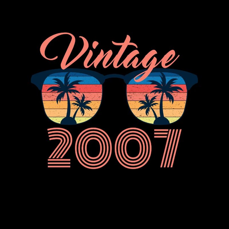 Vintage 2007 Funny Sunglasses Palm Tree