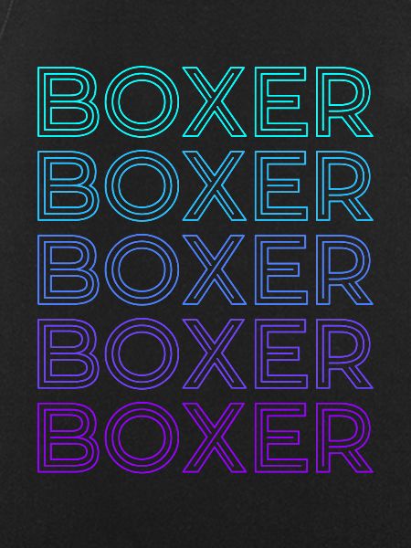 Boxer Chien Rétro