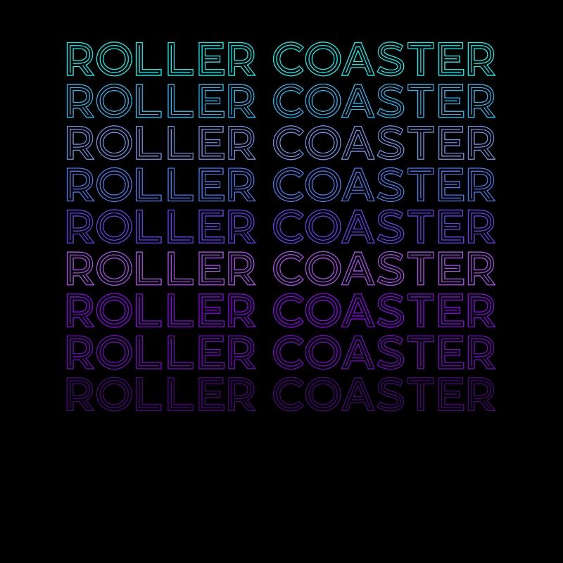 Roller Coaster Amusement Park Retro