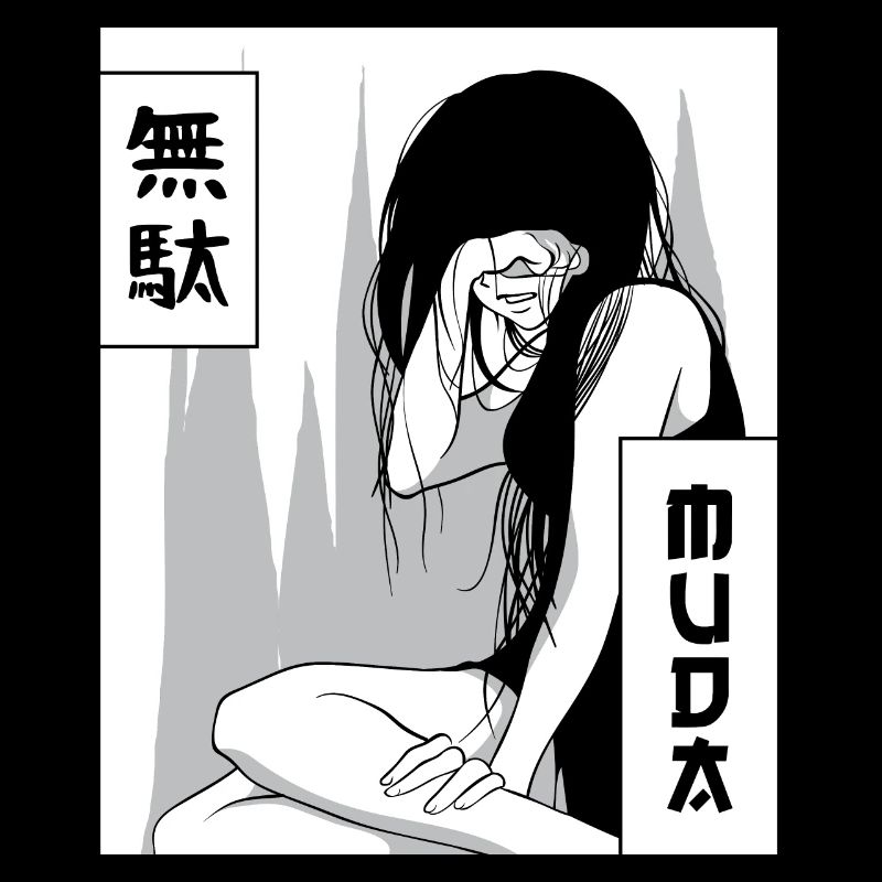 Emo Anime Mädchen Goth Vaporwave Ästhetische Muda