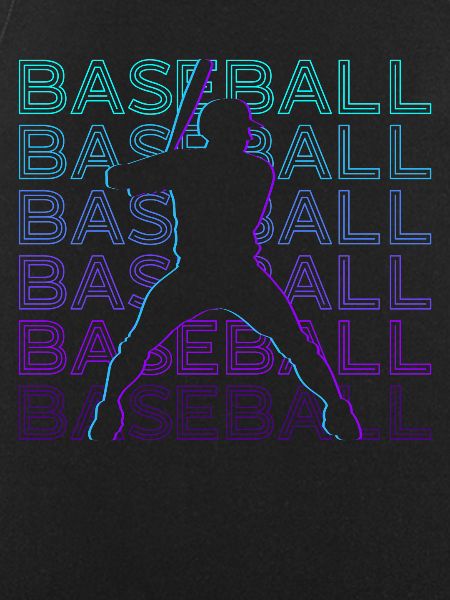 Baseball Player Retro Gift