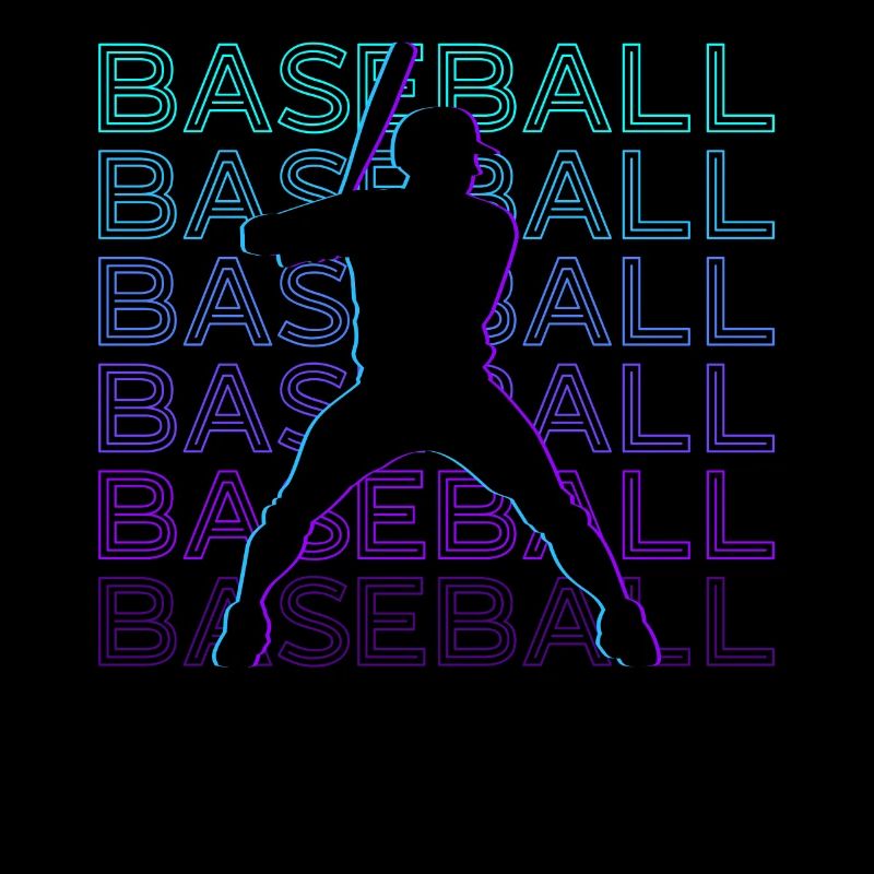 Cadeau rétro de joueur de baseball