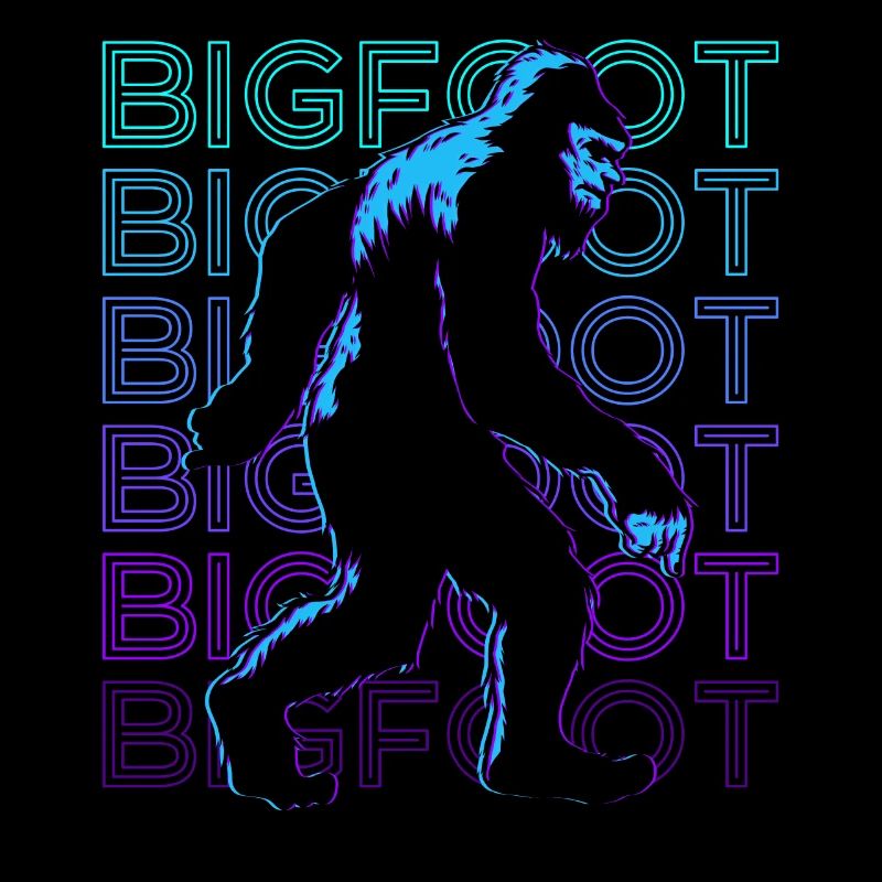 Bigfoot Sasquatch Retro Gift