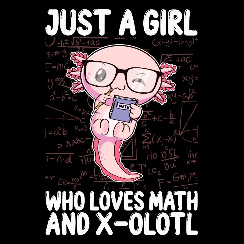 Funny Math Kawaii Axolotl Gift