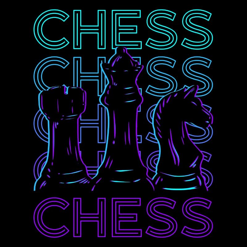 Chess Player Chess Master Retro Gift