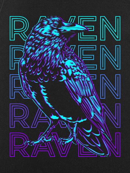 Raven Crow Retro