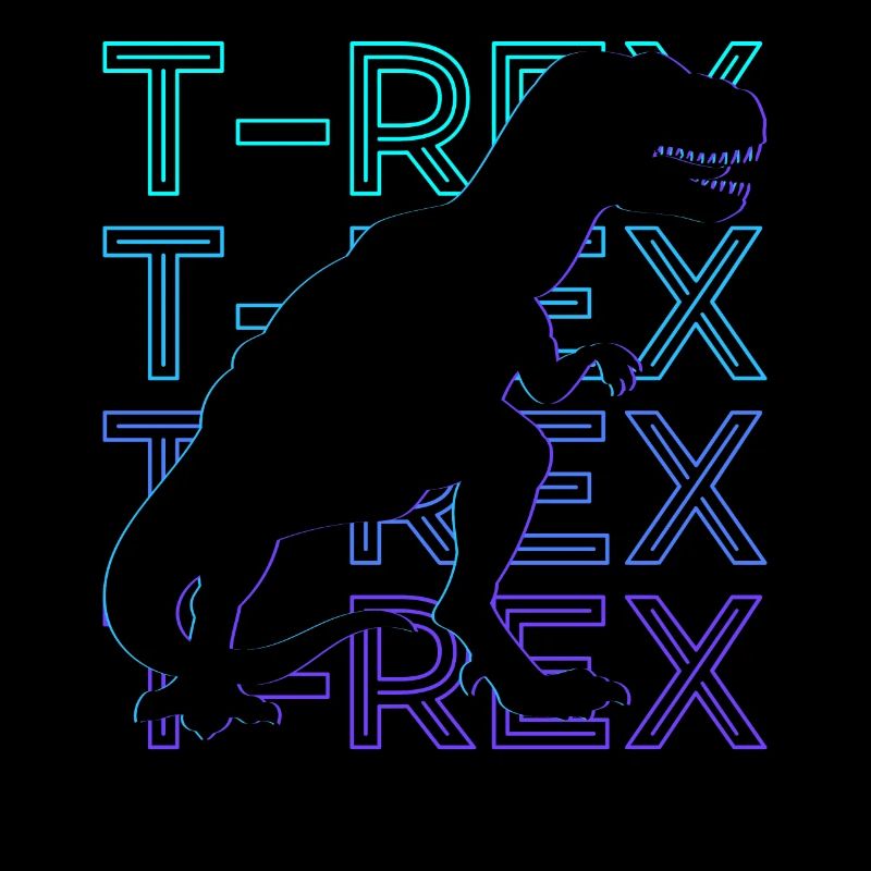 T-Rex Dinosaur T Rex Dino Retro