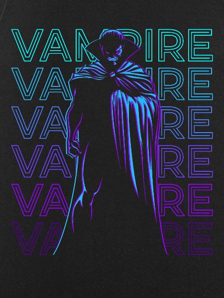 Vampir Blutsauger Retro