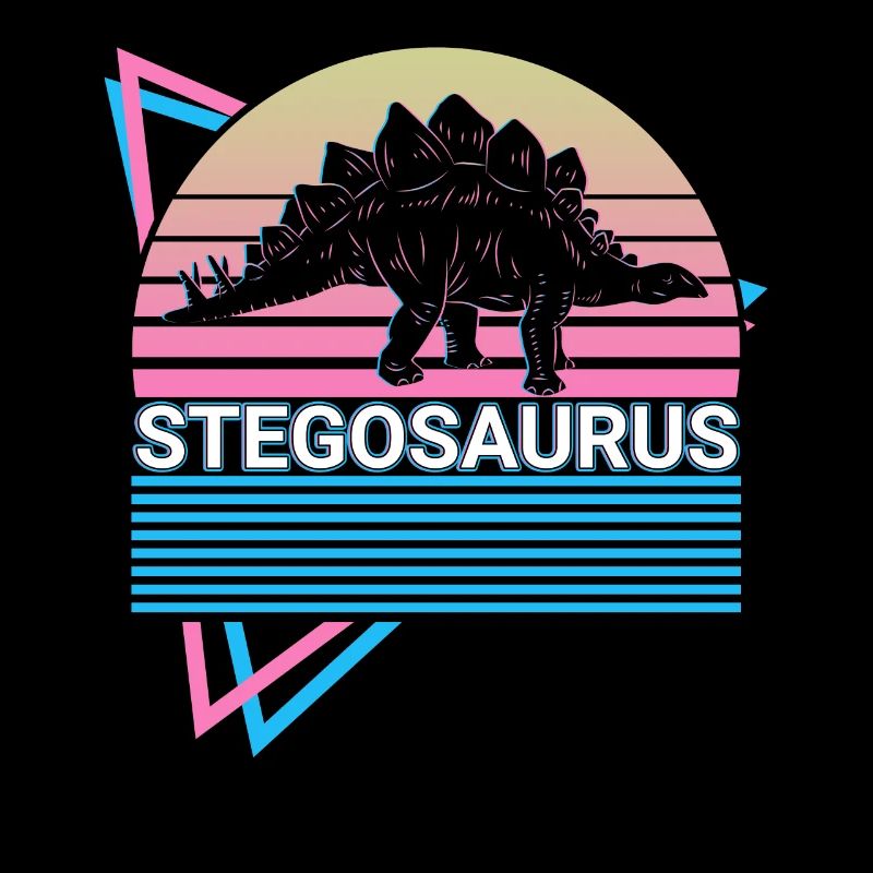 Stegosaurus Dinosaur Retro