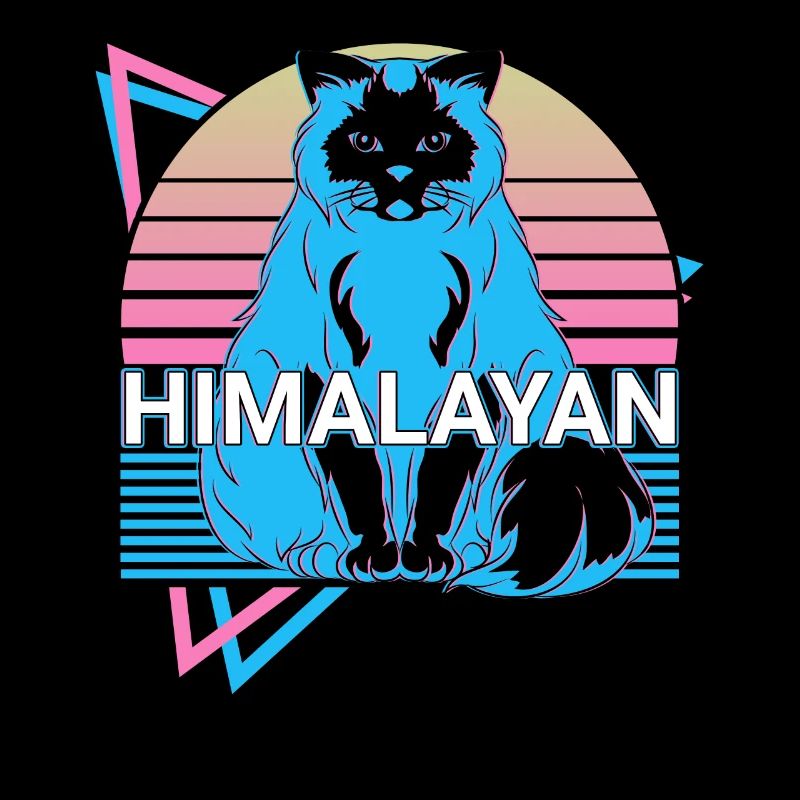 Himalayan Cat Retro