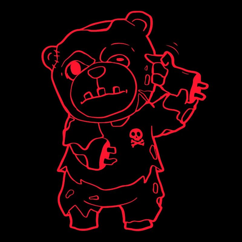Zombiecore Ästhetisch Zombie Bär Pastell Goth
