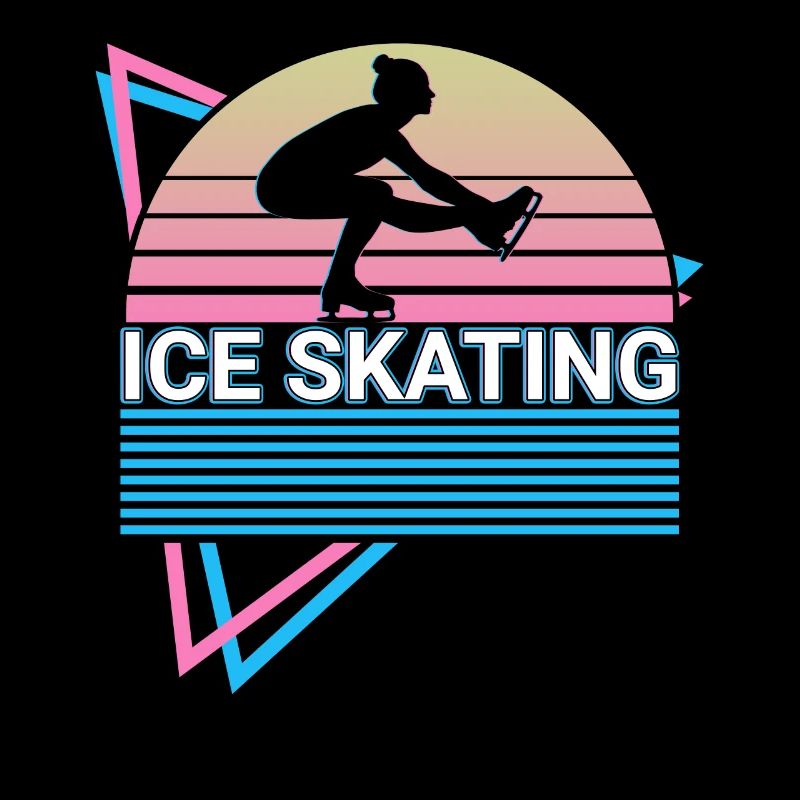 Ice Skating Retro Skating