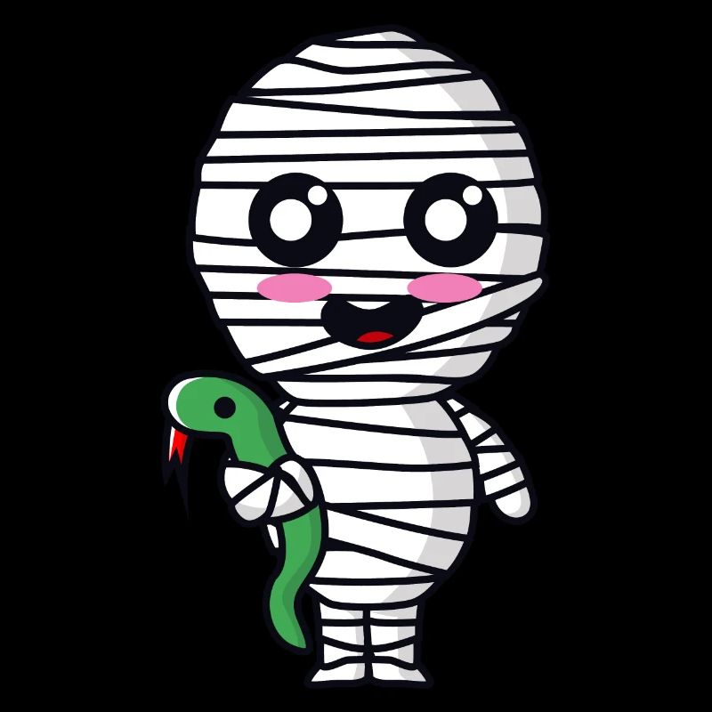 Mummy with snake