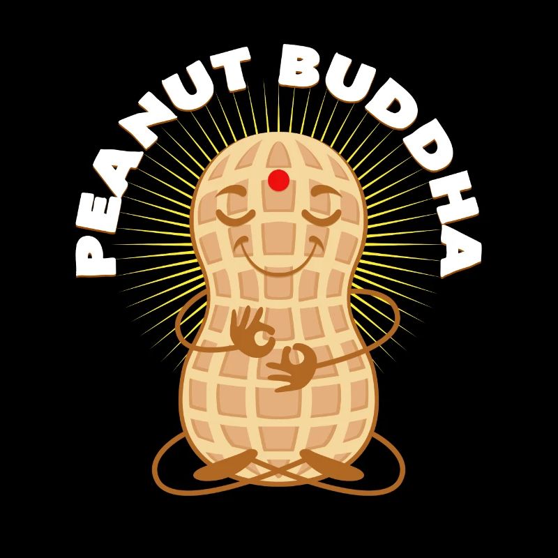 Peanut Butter Buddha Funny Gift Idea Peanut