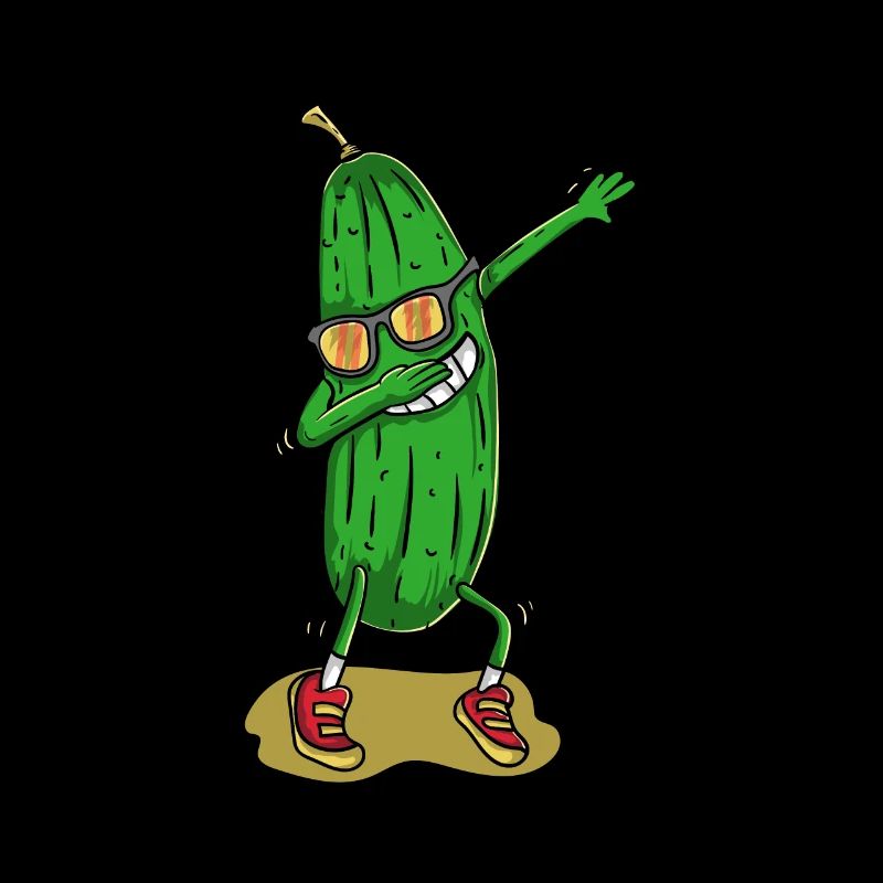 Concombre dansant drôle