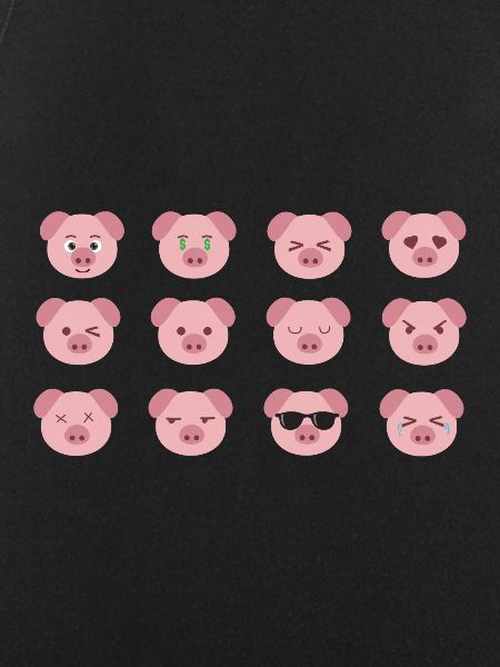 Funny pig faces.