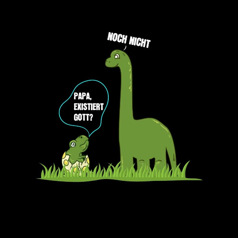 Dad Exists God Dinosaur Atheist