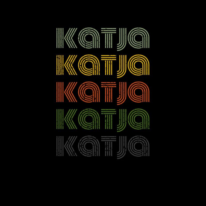 70s Retro Name Vintage Personalized Katja