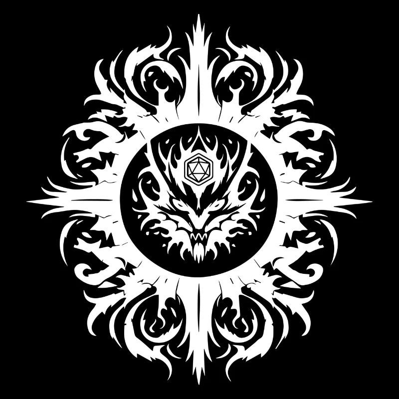 RPG logo spell circle
