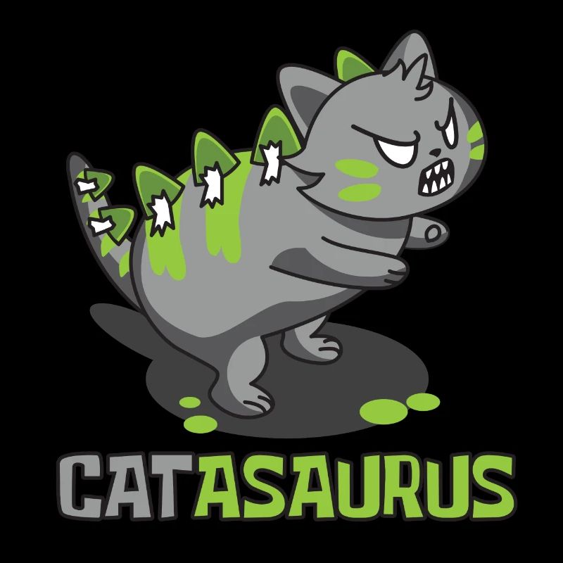 catasaurus rawr dangerous cat dinosaur saurier