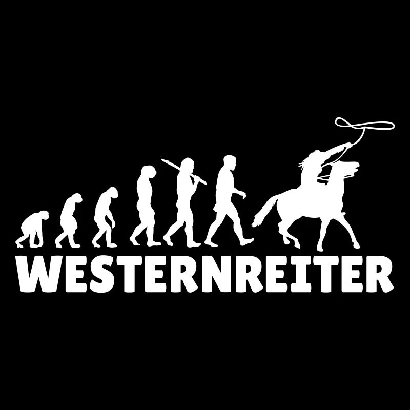 Evolution Reiten Westernreiter