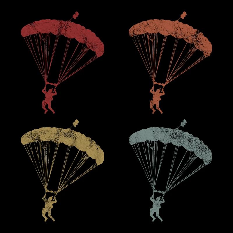 Skydiver parachute skydiving