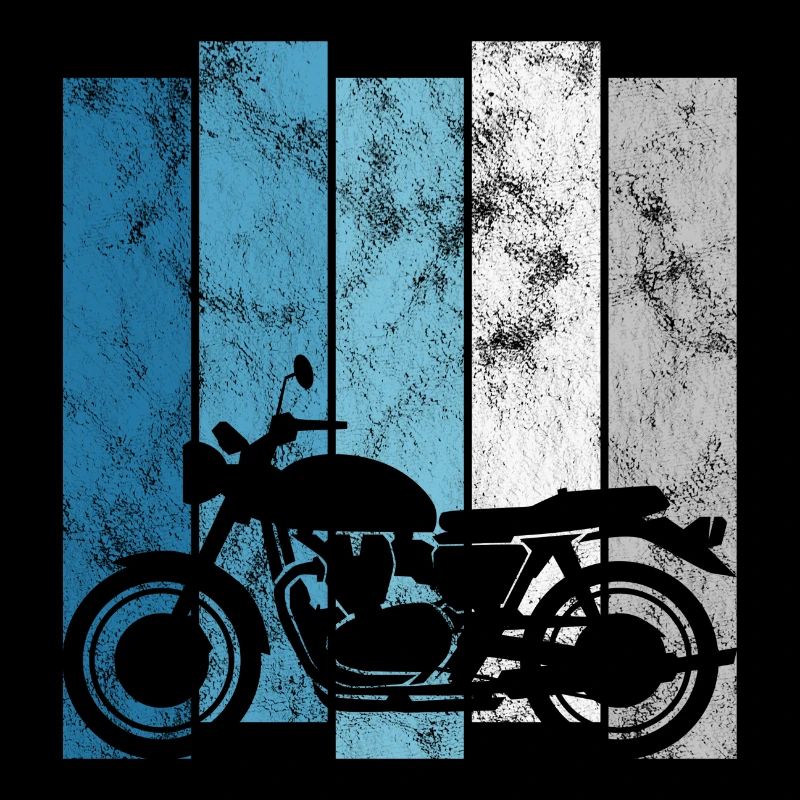 Motorcyclist Retro Biker Motorcycle Chopper Bobber