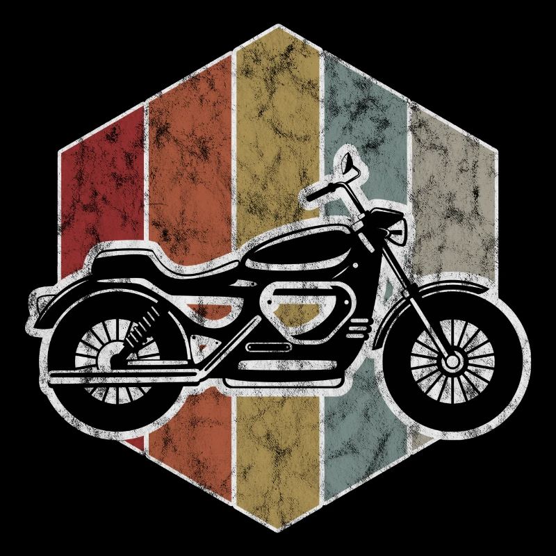 Biker Retro Motorcycle Bobber Motorcyclist Chopper