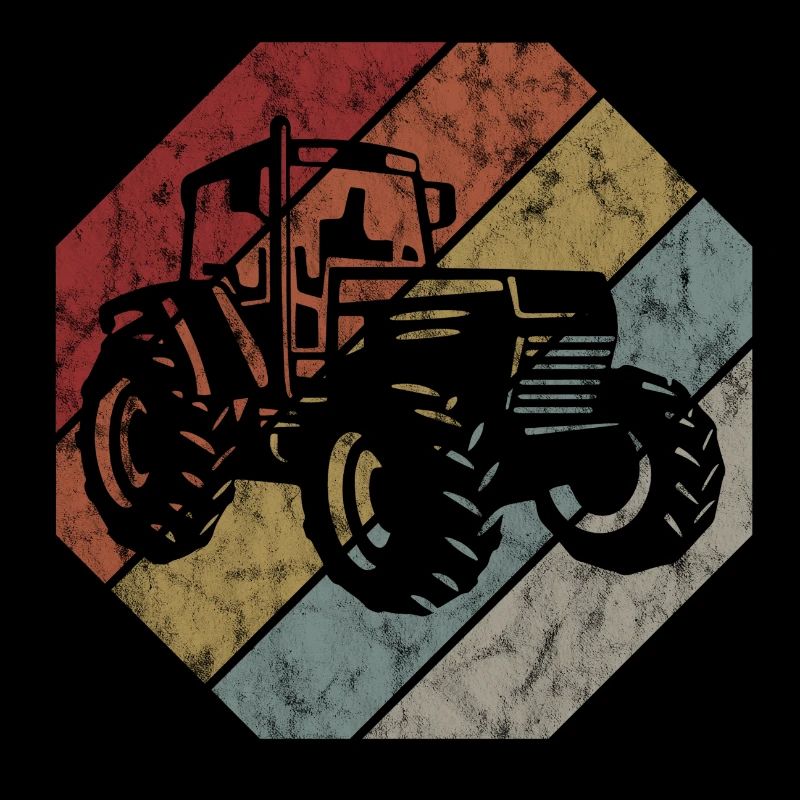 Farmer Tractor Retro Tractor Farm Tractors