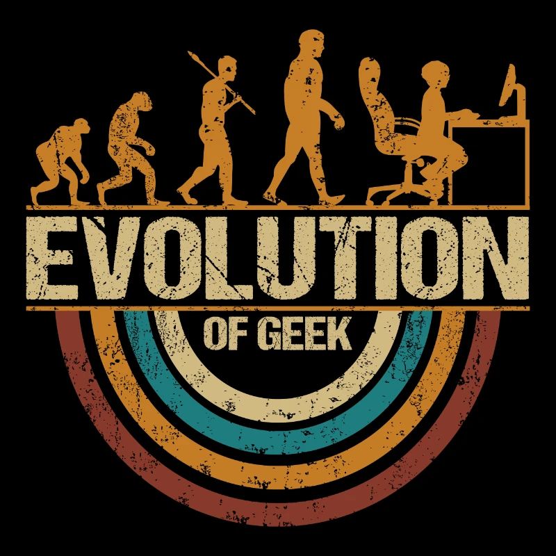 Computer Nerd Programmeur Evolution drôle