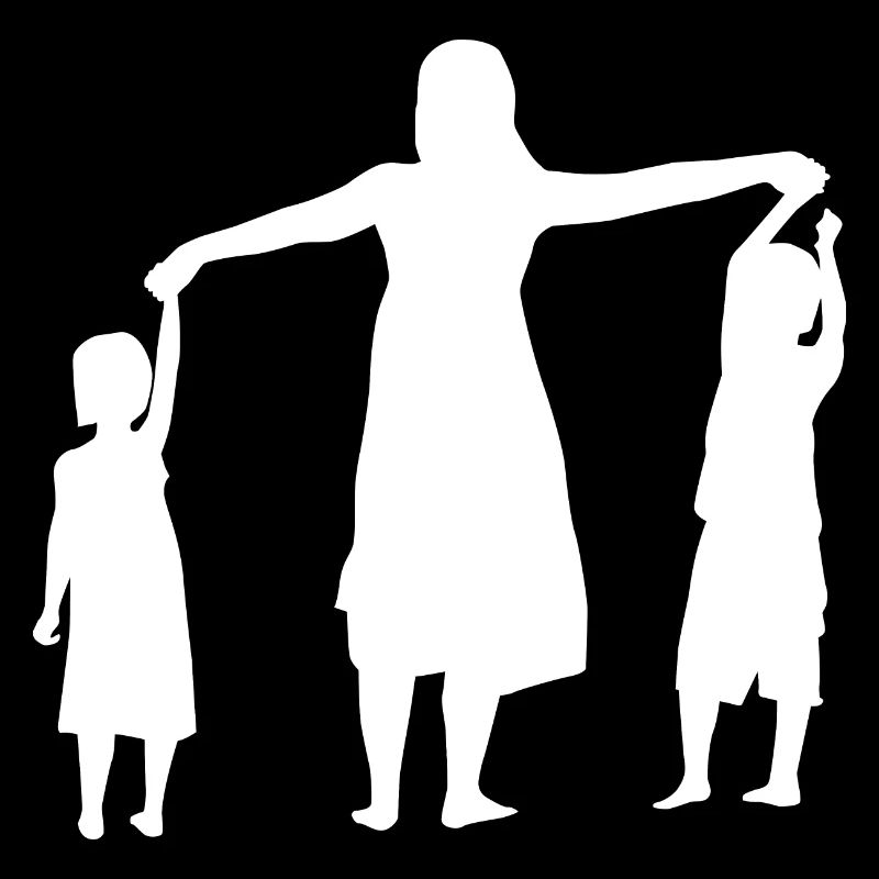 Frau mit Kindern
