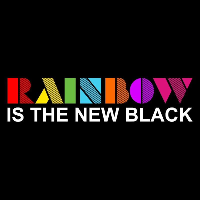 Rainbow Is The New Black Graphic