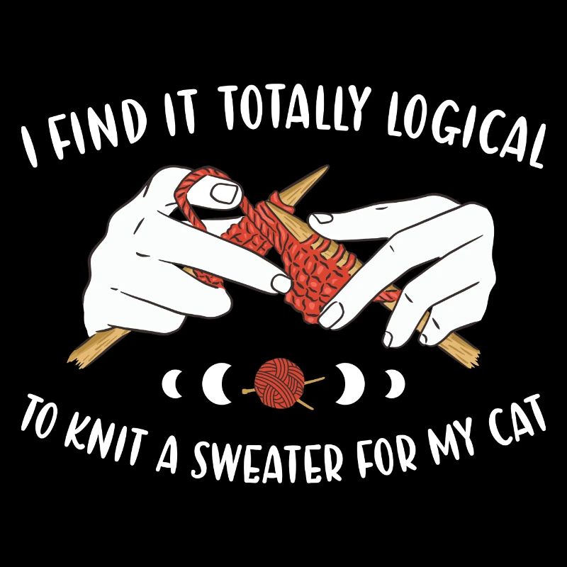 Je tricote un pull pour le tricot de mon chat