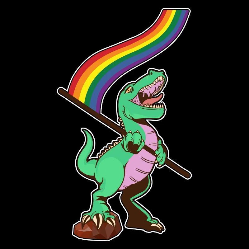 Drapeau LGBTQ - Dinosaur Gays