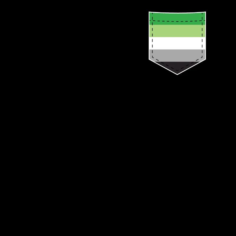 LGBTQ Aromantic Pride Flag Pocket