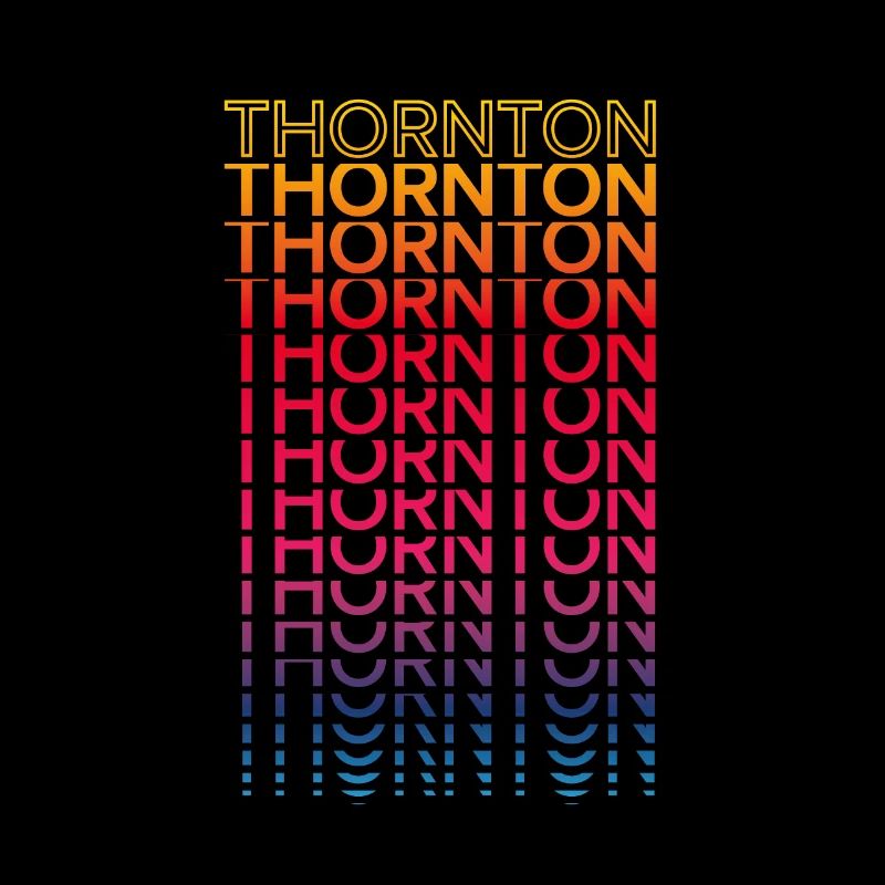Rétro Nostalgic USA City - Rainbow Thornton