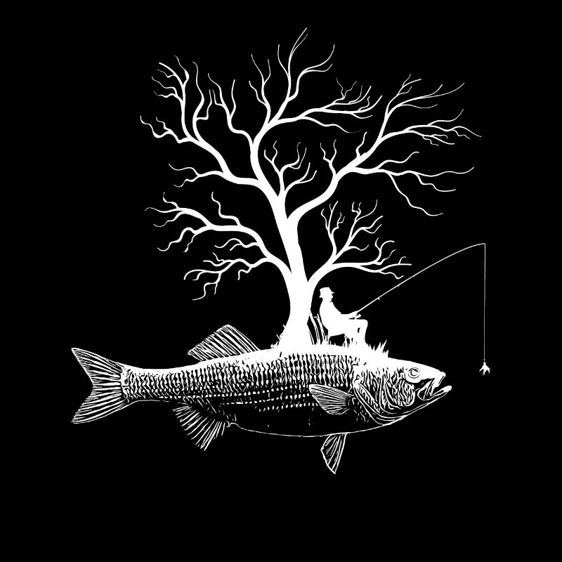 Arbre graphique - Perche rayée de poisson