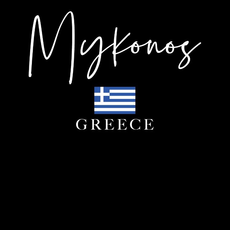 Vacances du drapeau de la Grèce - Île de Mykonos