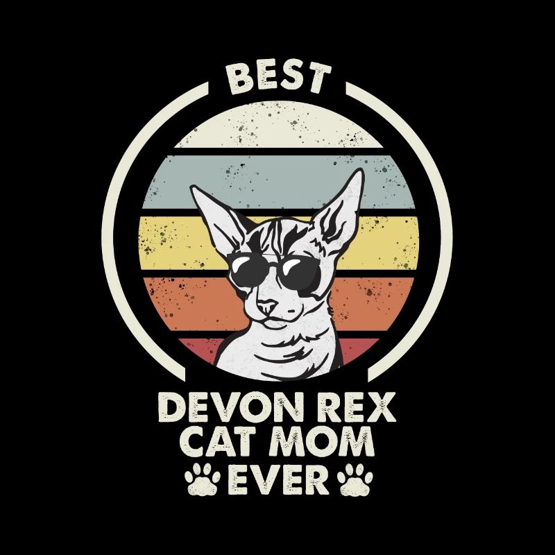 Maman chat - Devon Rex Chat