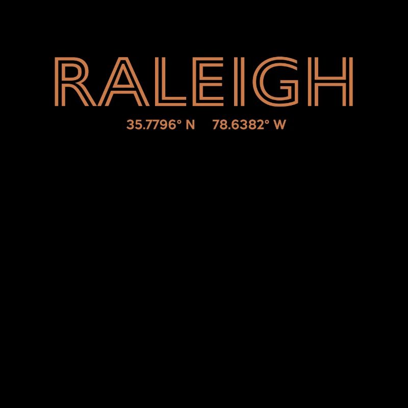 USA City Coordinates - Raleigh