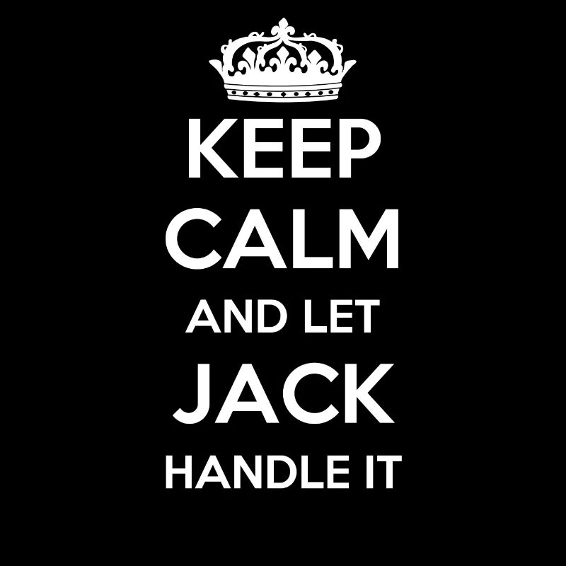 Keep Calm Handle It - Prénom Nom Funny Jack