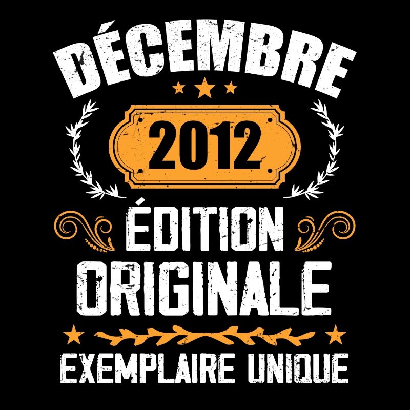 Anniversaire Cadeau Millésime Décembre 2012 - 201
