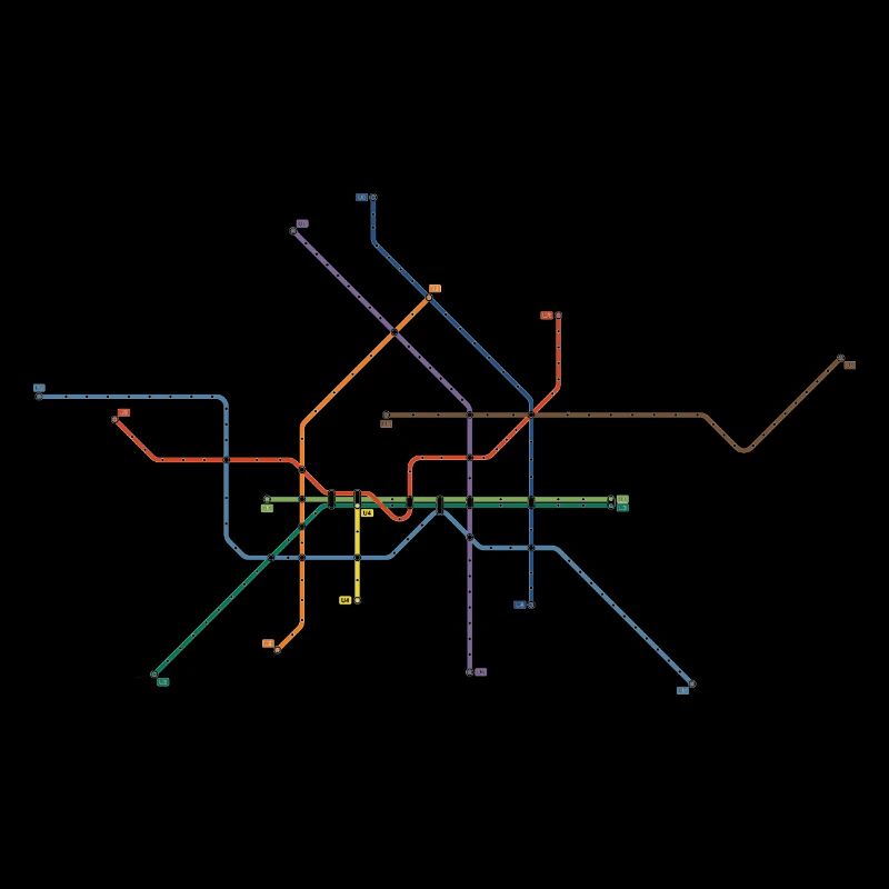 U Bahn Network Map Berlin Souvenir Gift