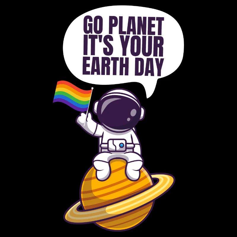 Go Planet It's Your Earth Day Rainbow