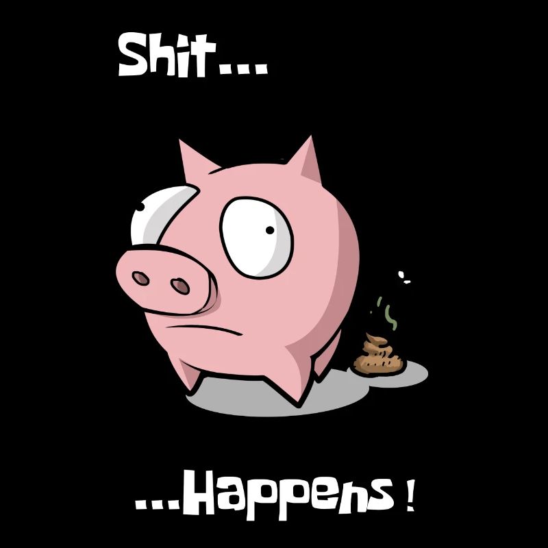 Cochon piggy sow shit arrive idée cadeau