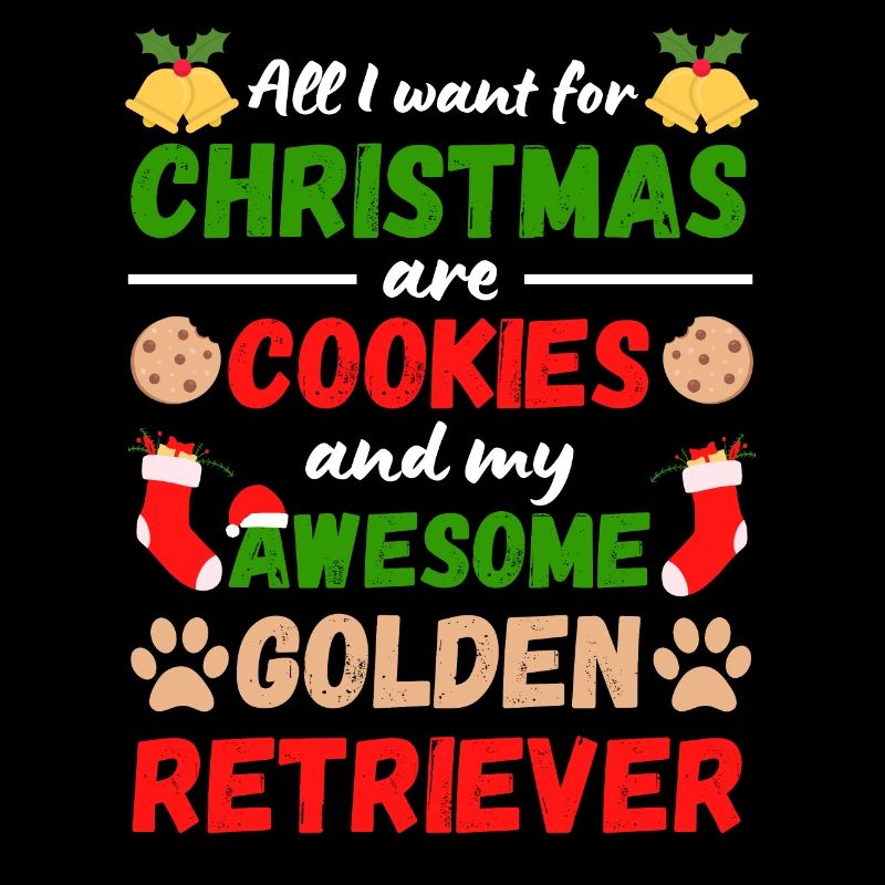 Biscuits Golden Retriever de Noël